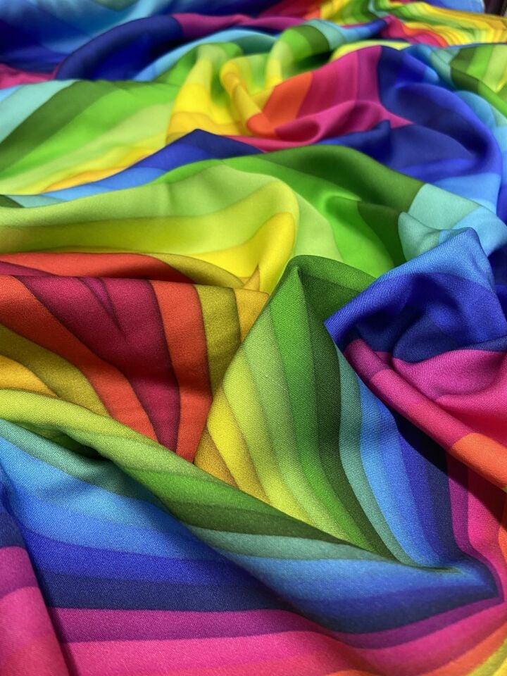 Sicilia Satin Patterned 1 Meter Fabric