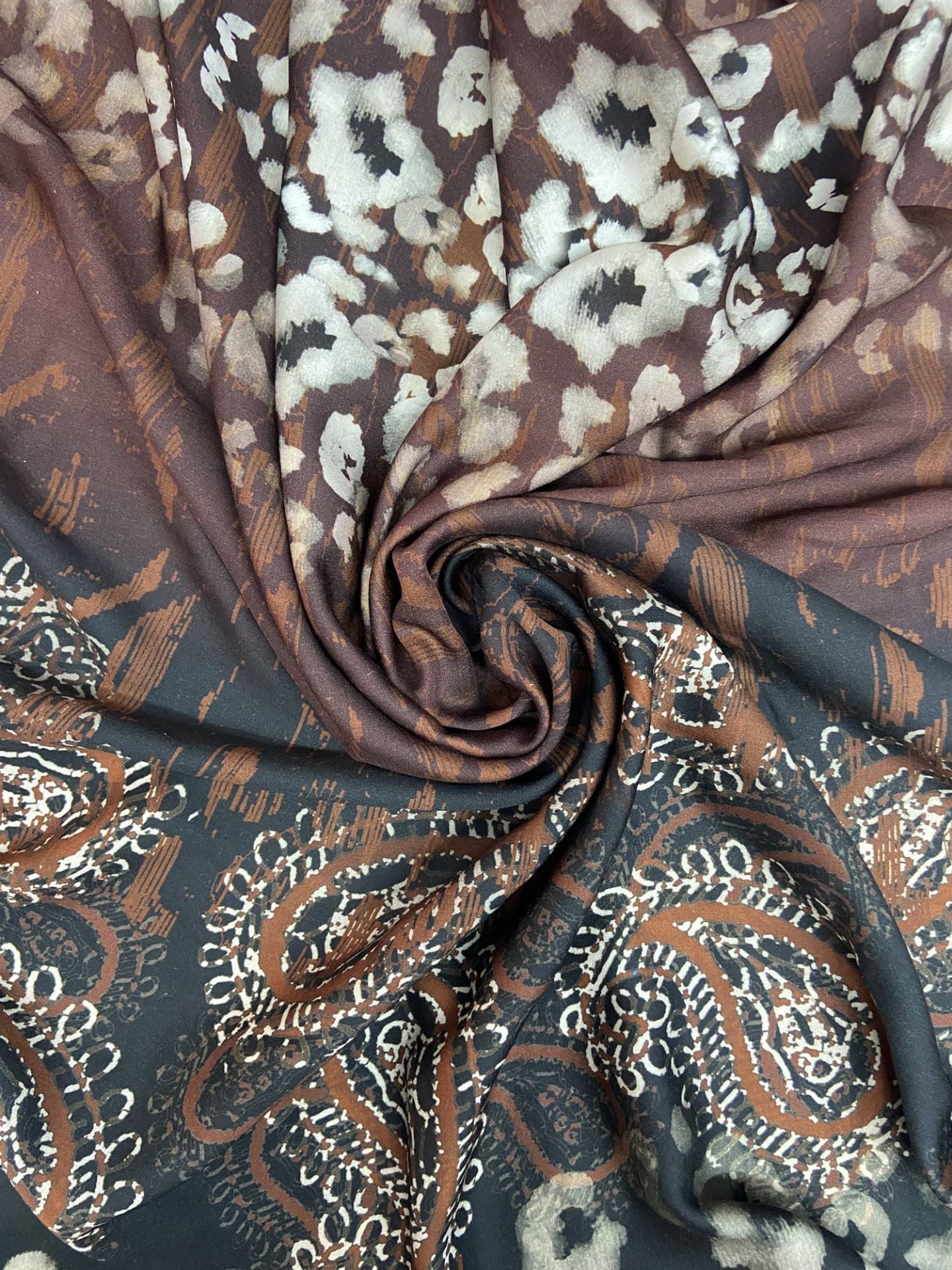 Sicilia Satin Patterned 1 Meter Fabric