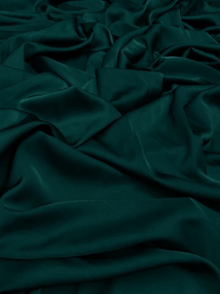 Soft Lycra Satin 1 Meter Emerald Fabric (col-28)