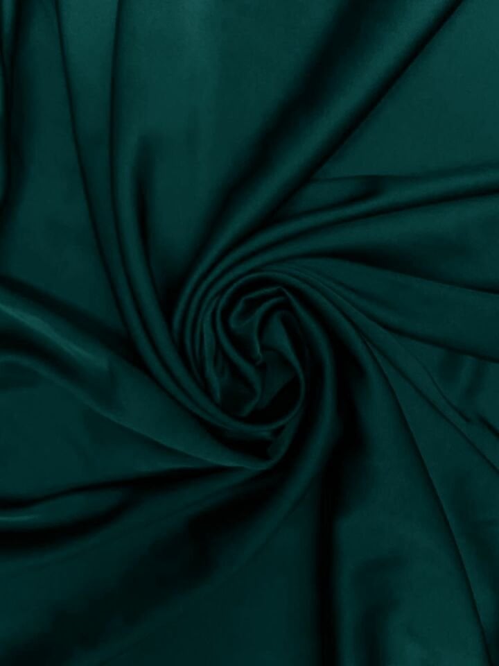 Soft Lycra Satin 1 Meter Emerald Fabric (col-28)