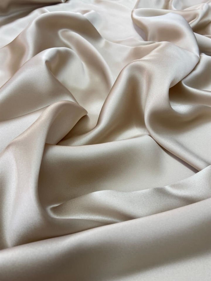 70 Gr İpek Saten 1 Metre Kumaş Capucino (col-05)