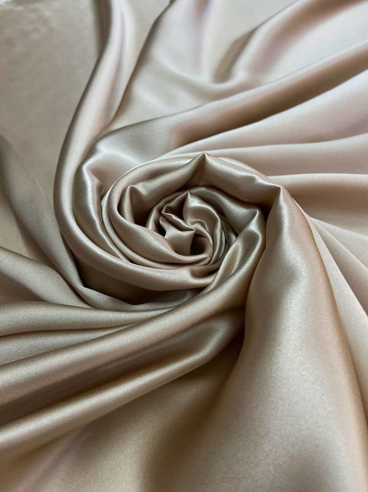 70 Gr Silk Satin 1 Meter Fabric Gold (col-22)