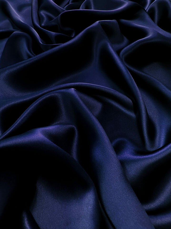 70 Gr İpek Saten 1 Metre Kumaş Lacivert (col-28)