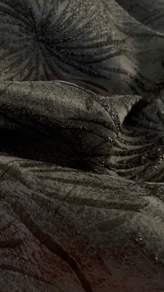 Italian Classic Brocade Fabric Black (col-2024-05)