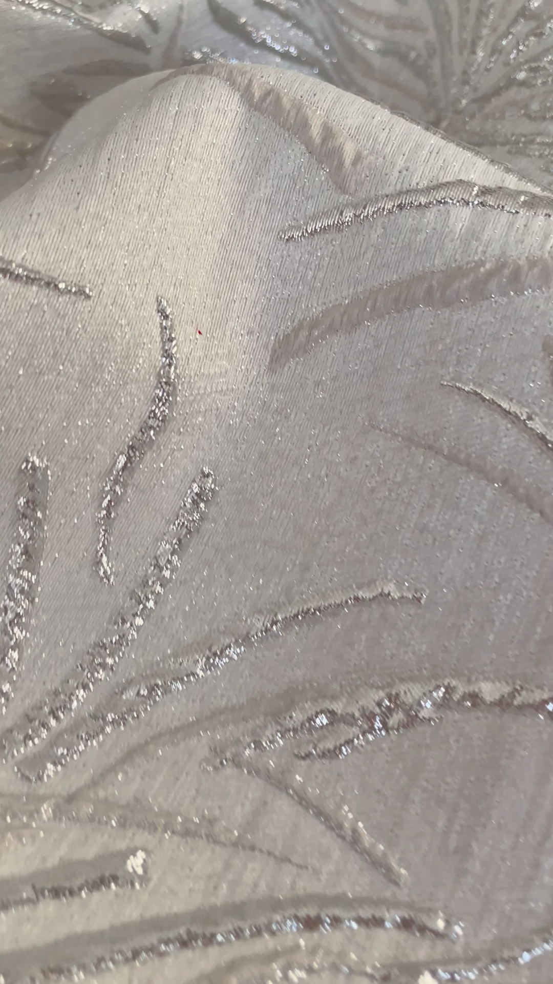 Italian Classic Brocade Fabric Silver Gray (col-2024-04)