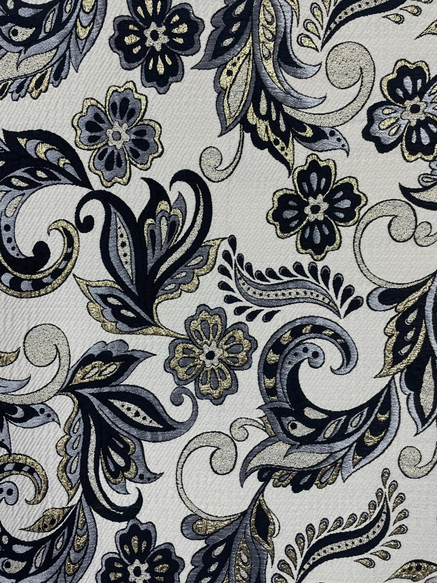 Italian Cotton Lycra Brocade Fabric (col-2024-18)