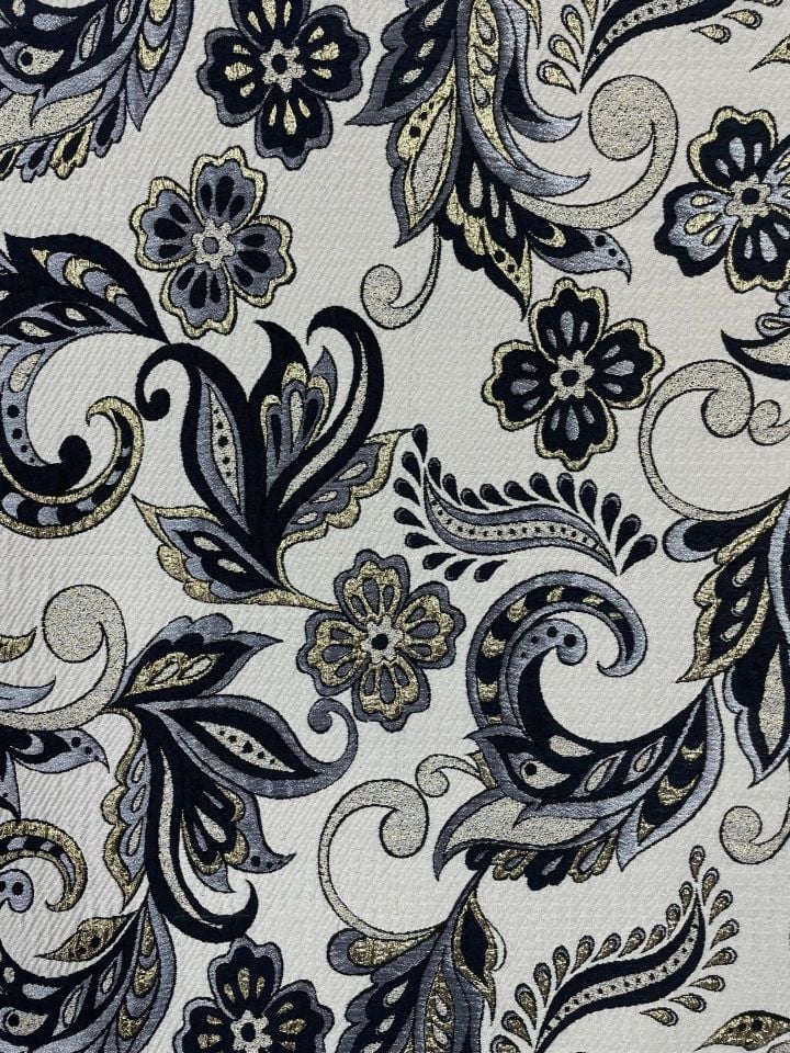 Italian Cotton Lycra Brocade Fabric (col-2024-18)