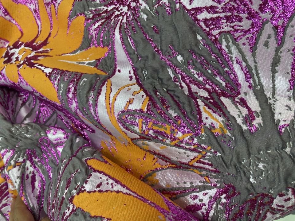 İtalyan Jasmine Brokar 1 Metre Kumaş (col-v-22)