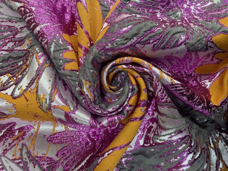 İtalyan Jasmine Brokar 1 Metre Kumaş (col-v-22)