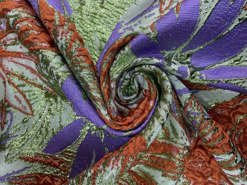 İtalyan Jasmine Brokar 1 Metre Kumaş (col-v-26)