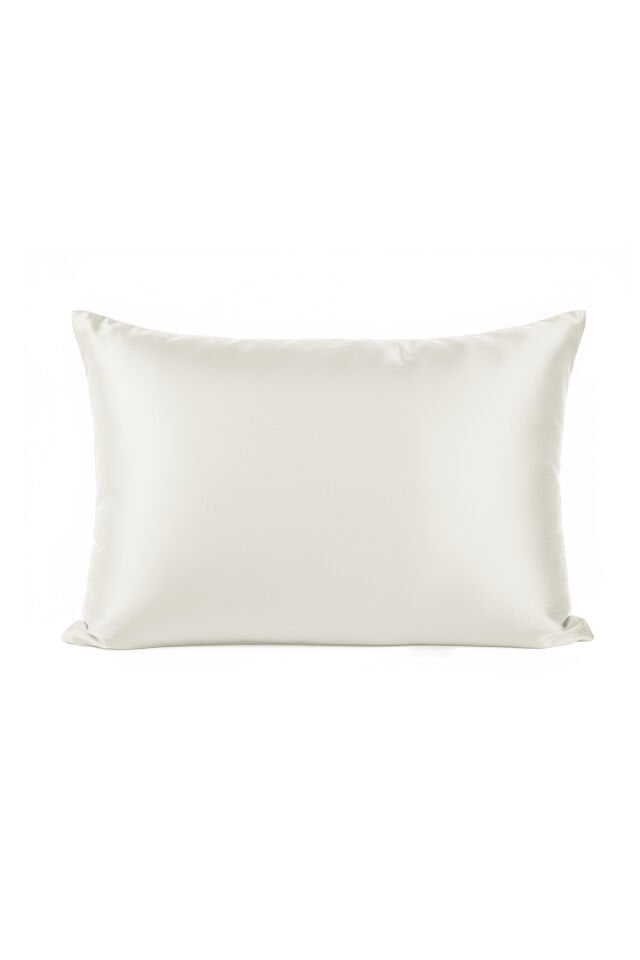 %100 İpek Yastık Kılıfı 50x70 cm - KIRIKBEYAZ