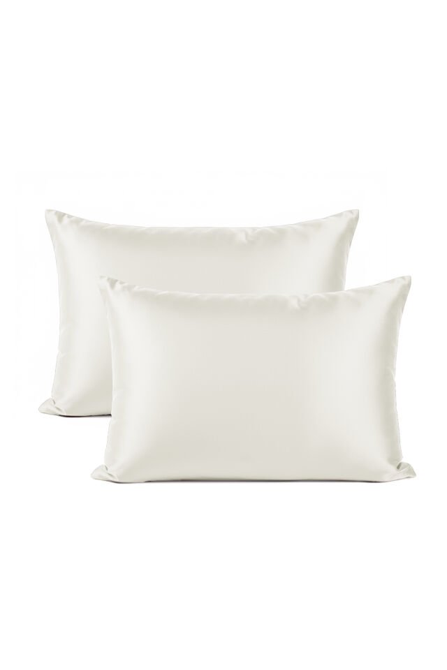 %100 İpek Yastık Kılıfı 50x70 cm - KIRIKBEYAZ