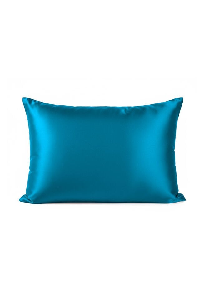 %100 İpek Yastık Kılıfı 50x70 cm - TURKUAZ