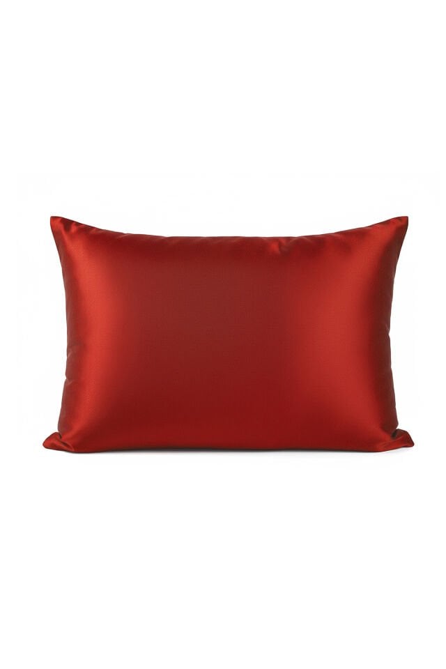 %100 İpek Yastık Kılıfı 50x70 cm - VALENTINO KIRMIZI