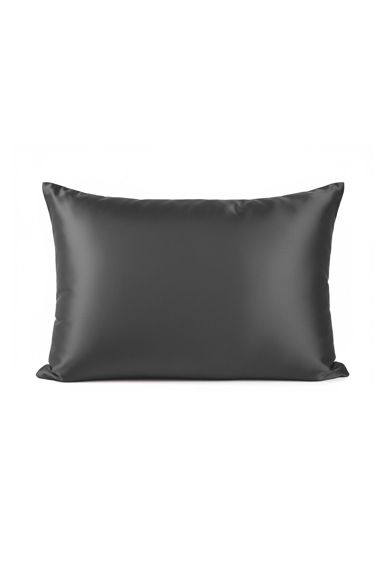 %100 İpek Yastık Kılıfı 50x70 cm - ANTRASİT