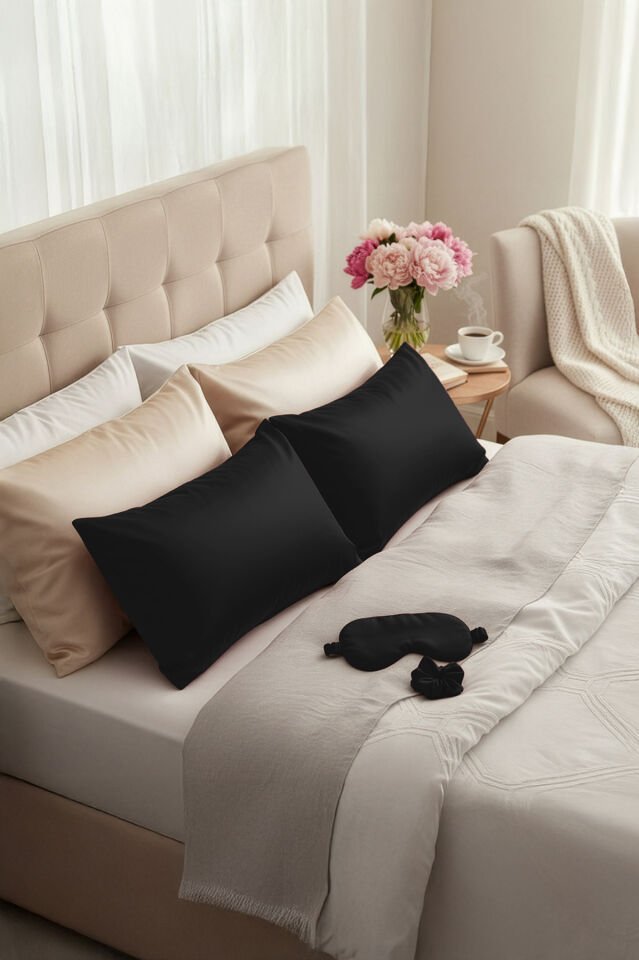 LİVA SİLK %100 Dut İpeği Saç Tokası - SİYAH