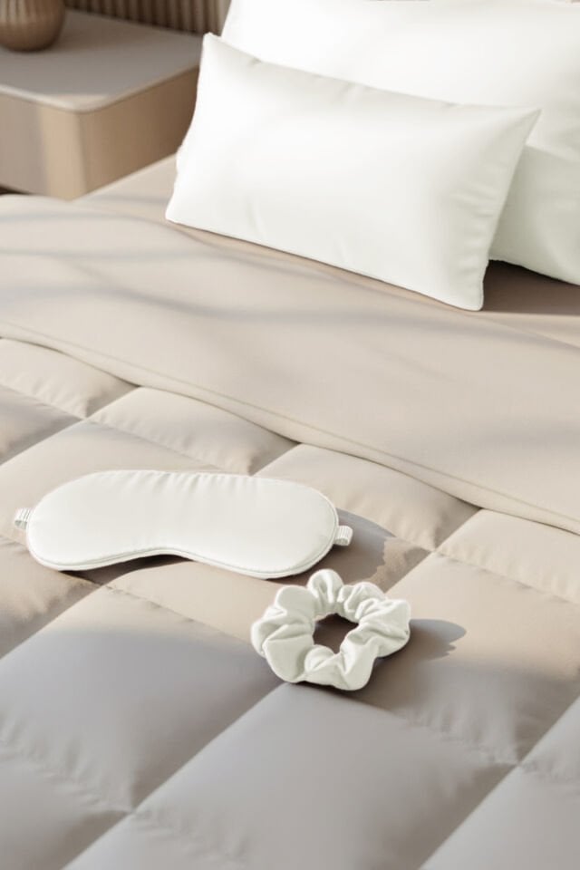 LİVA SİLK %100 Dut İpeği Saç Tokası - KIRIKBEYAZ