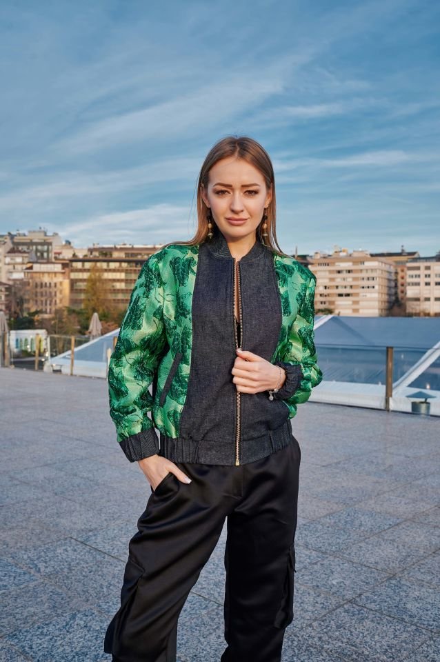 Denim Brokar Bomber Ceket M