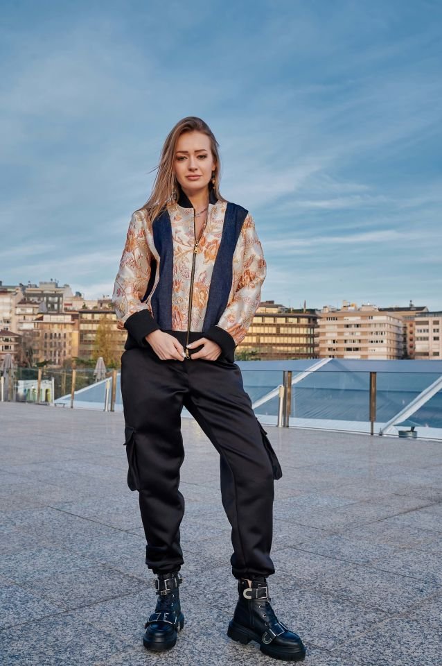 Denim Brokar Bomber Ceket L