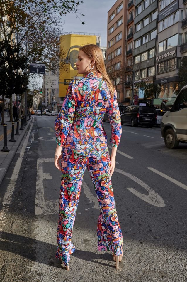 Vegan İpek Pantolon L