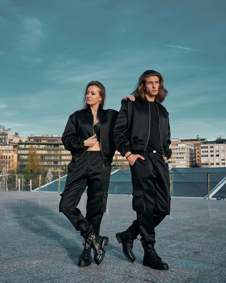 Dolce Saten Kargo Pantolon M