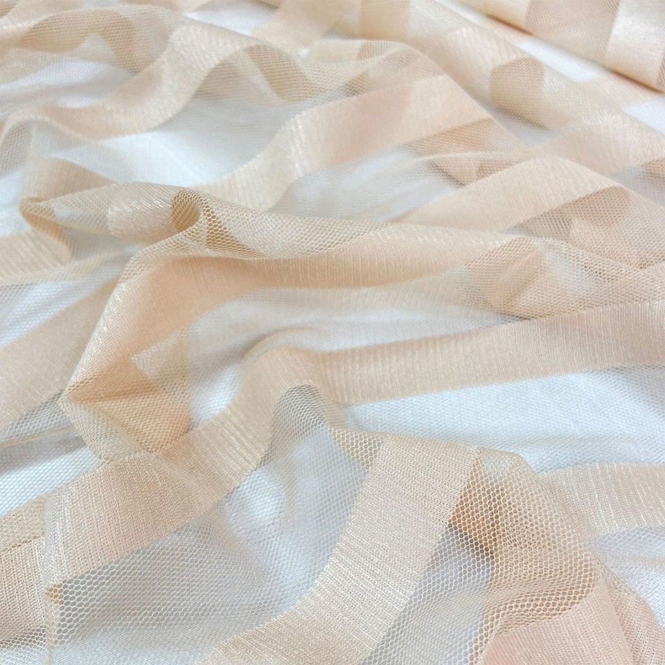 Zebra Tül Line 1 Metre Pudra Kumaş(col-3)