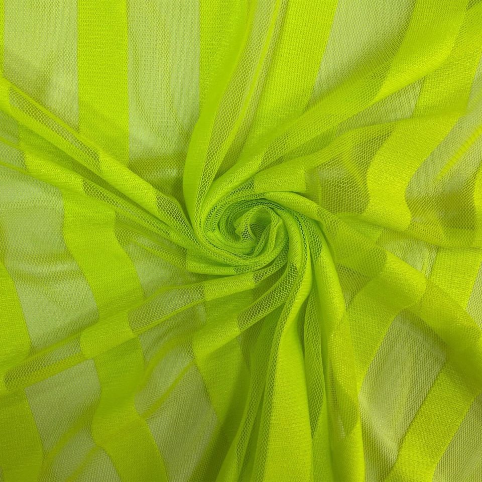 Zebra Tül Line 1 Metre Fıstık Yeşili Kumaş(col-11)