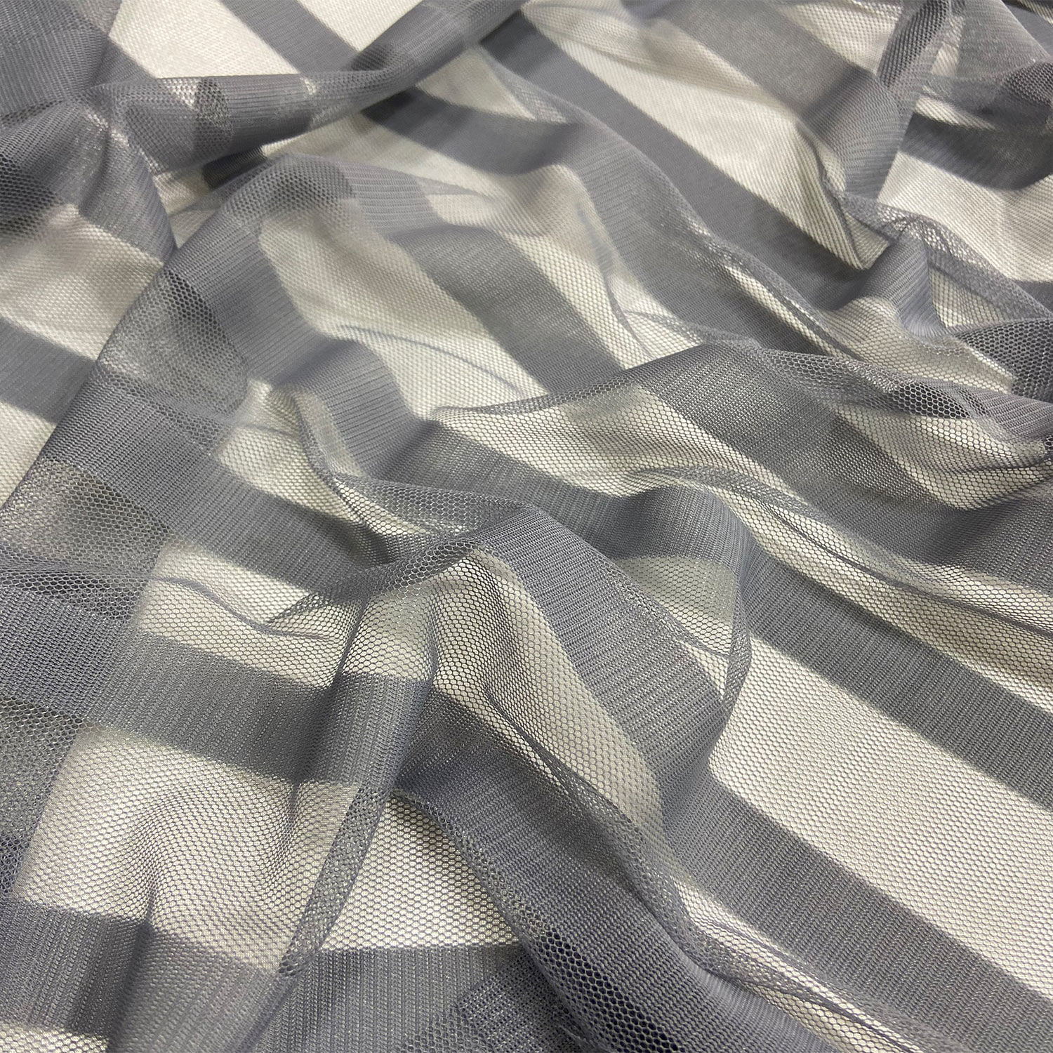 Zebra Tulle Line 1 Meter Gray Fabric(col-14)