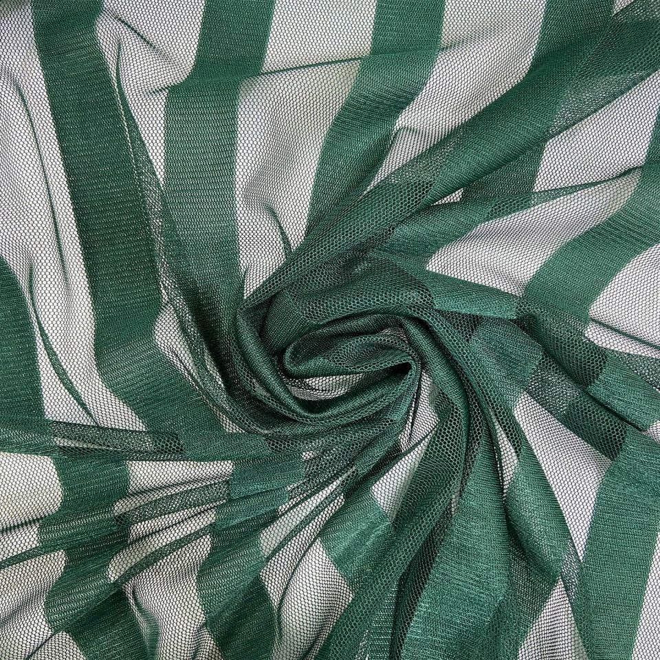 زيبرا تول خط 1 متر قماش أخضر زمردي (col-16)