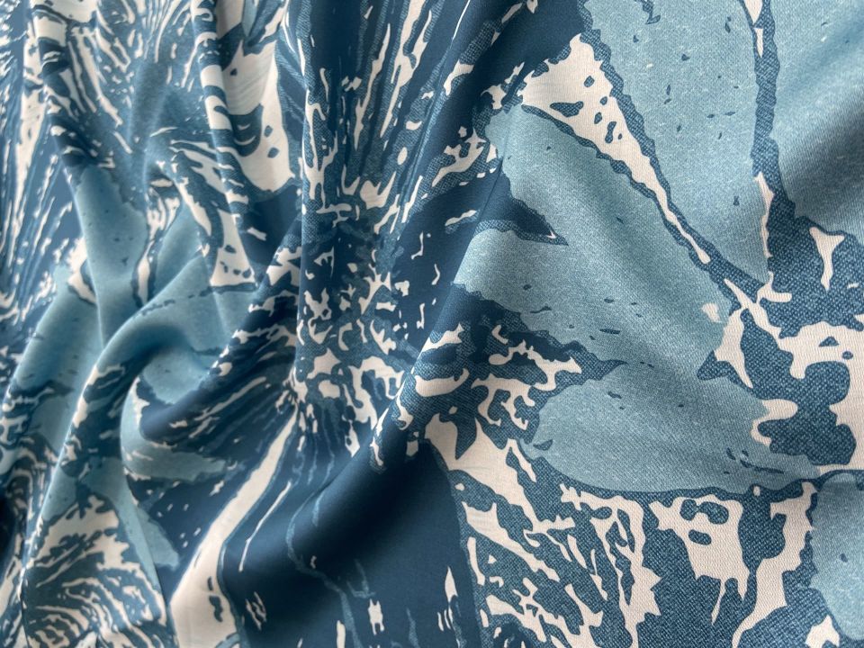 Desenli Soft Lycra Saten 1 Metre Kumaş
