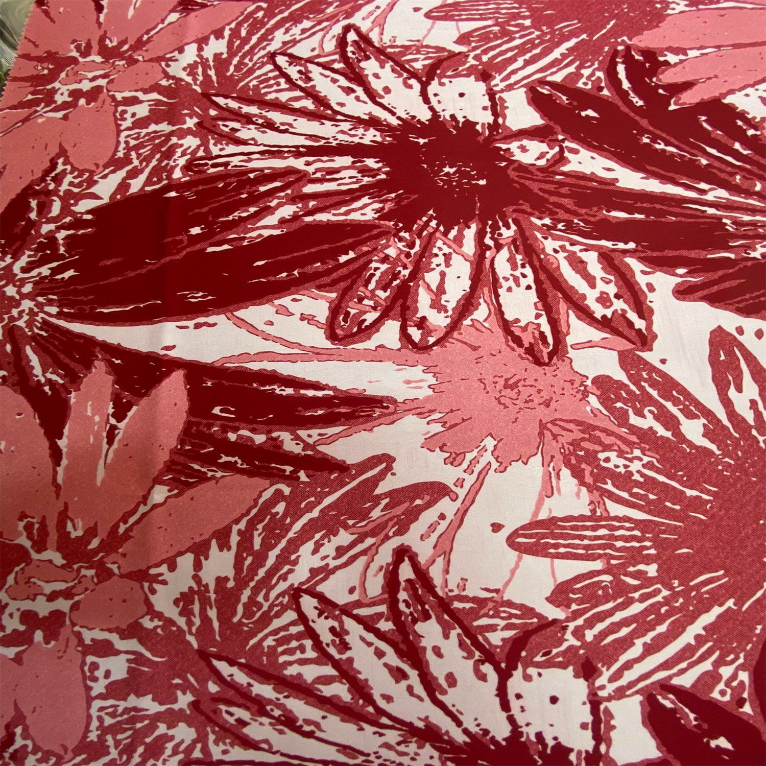 Patterned Soft Lycra Satin 1 Meter Fabric
