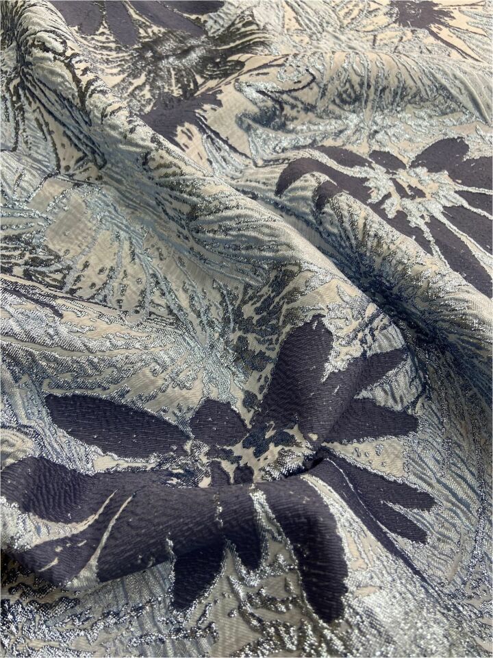 قماش بروكيد ياسمين ايطالي 1 متر (col-v-01)