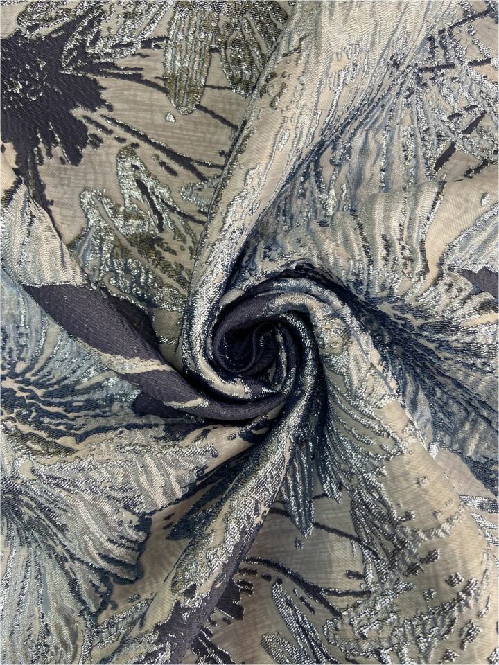 قماش بروكيد ياسمين ايطالي 1 متر (col-v-01)