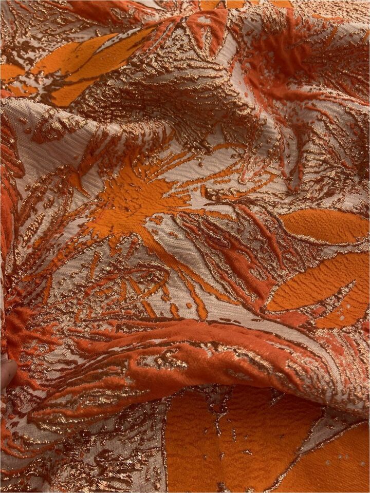 Italian Jasmine Brocade 1 Meter Fabric(col-v-02)