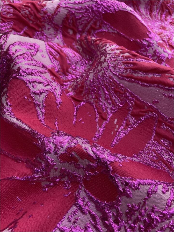 قماش بروكيد ياسمين ايطالي 1 متر (col-v-05)