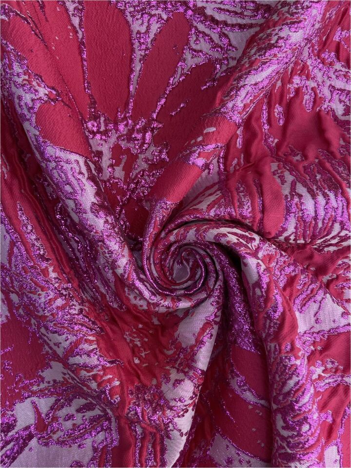 قماش بروكيد ياسمين ايطالي 1 متر (col-v-05)