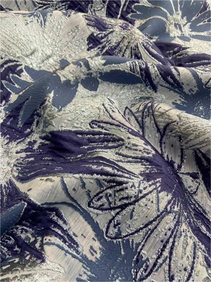 قماش بروكيد ياسمين ايطالي 1 متر (col-v-10)