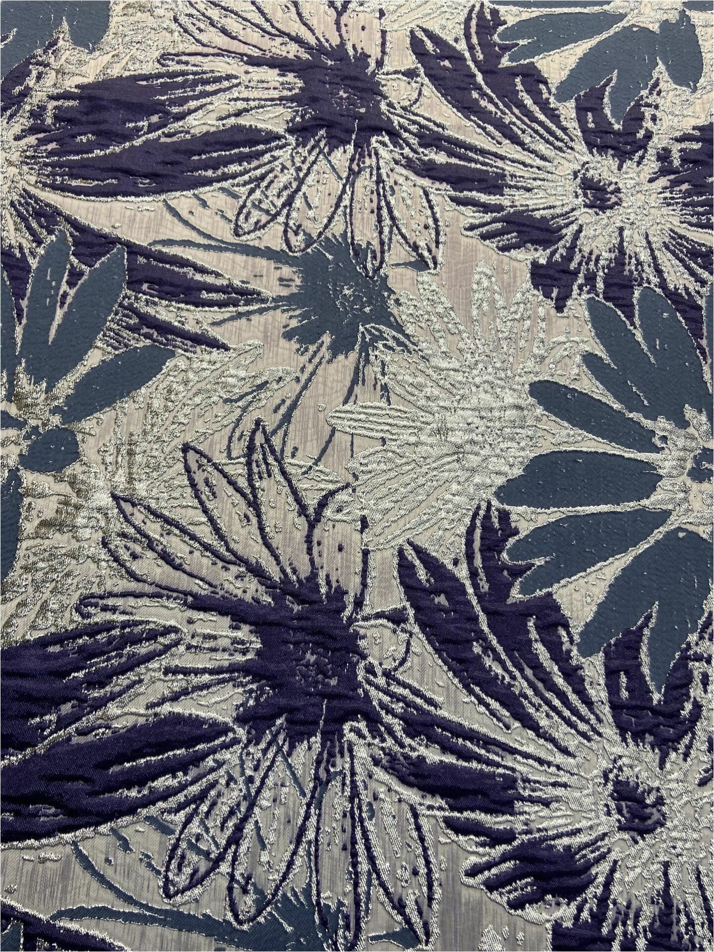 قماش بروكيد ياسمين ايطالي 1 متر (col-v-10)