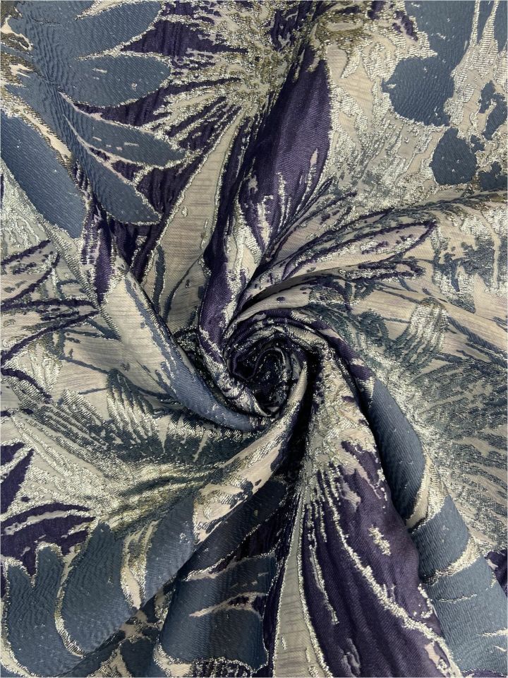 قماش بروكيد ياسمين ايطالي 1 متر (col-v-10)