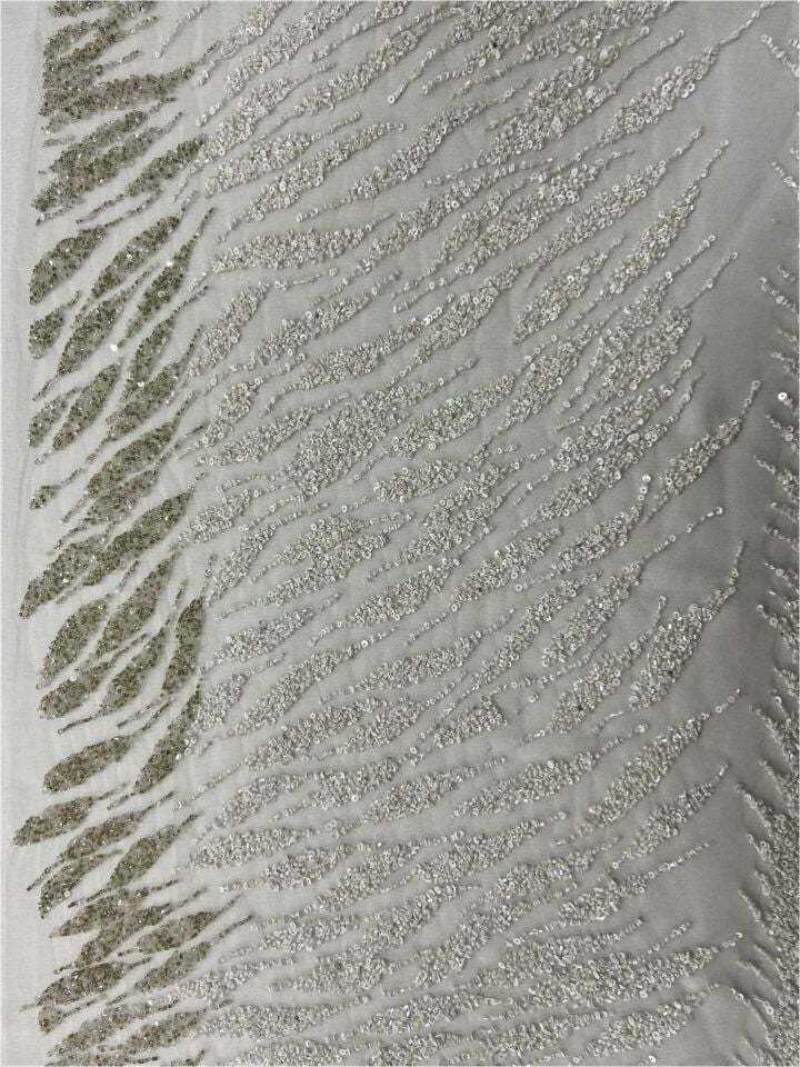 Wedding Handmade Embrodery 1 Metre Kumaş 20725 (col- 207251)