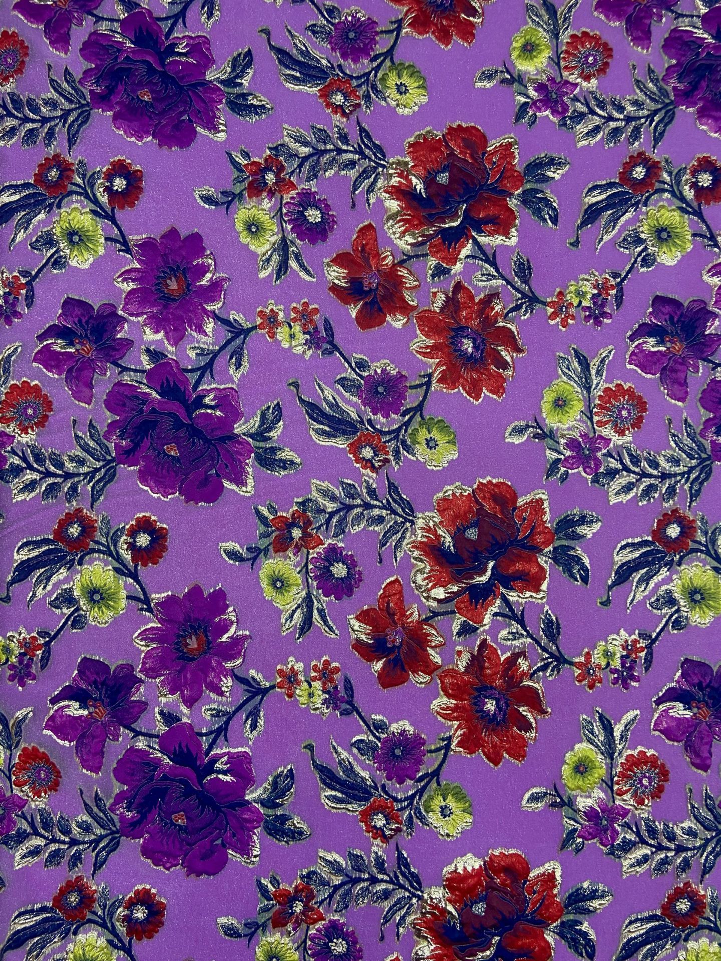 قماش أورجانزا بروكيد ثلاثي الأبعاد 1 متر (col- 23-3090)