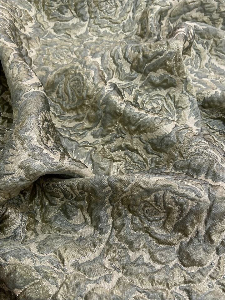 Rozalina Brokar 1 Metre Bronz Antik Kumaş(col-23-3029)