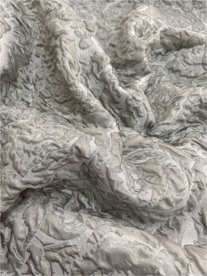 Rozalina Brokar 1 Metre Gri Kumaş (col-23-3033)