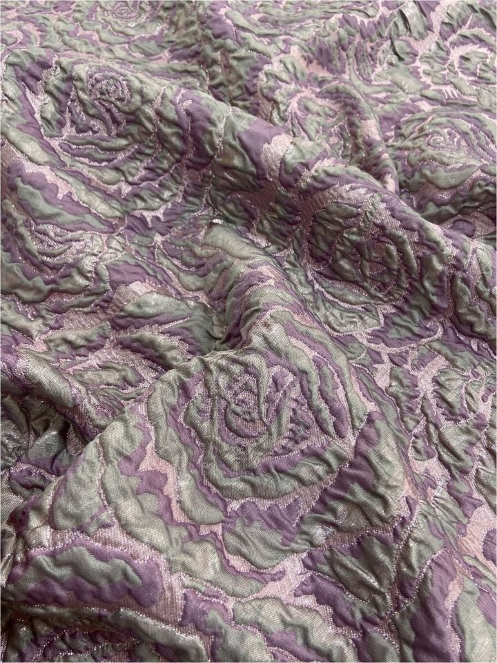 Rozalina Brocade 1 Meter Dusty Rose Fabric (col-23-3036)
