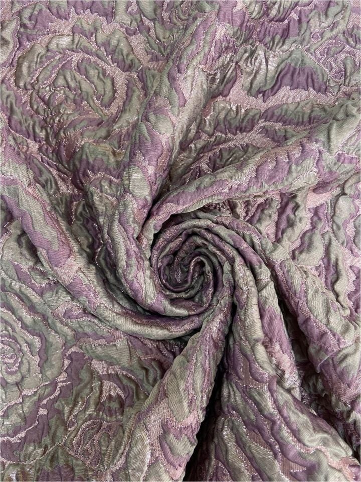 Rozalina Brocade 1 Meter Dusty Rose Fabric (col-23-3036)
