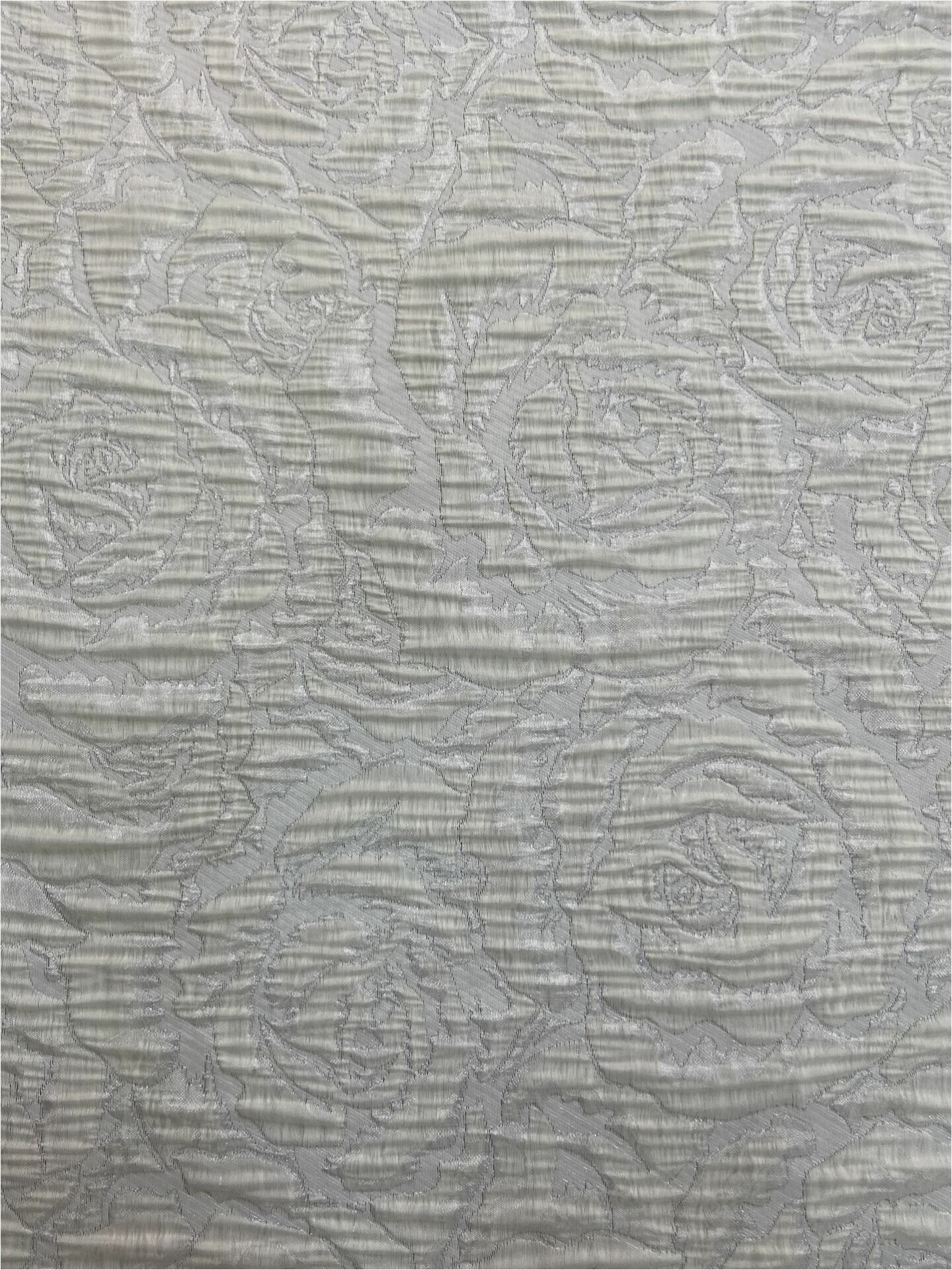 روزالينا بروكيد 1 متر قماش اوف وايت (col-23-3038)