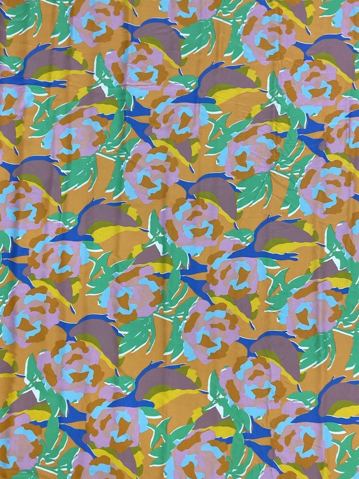 Milano Silky Saten Desenli 1 Metre Kumaş(col-23-2142)