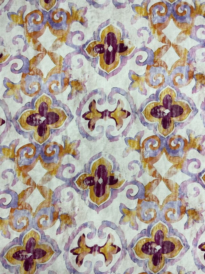 Sicilia Satin Patterned 1 Meter Fabric(col-23-2146)