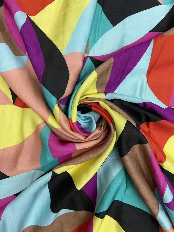 Sicilia Satin Patterned 1 Meter Fabric(col-23-2147)