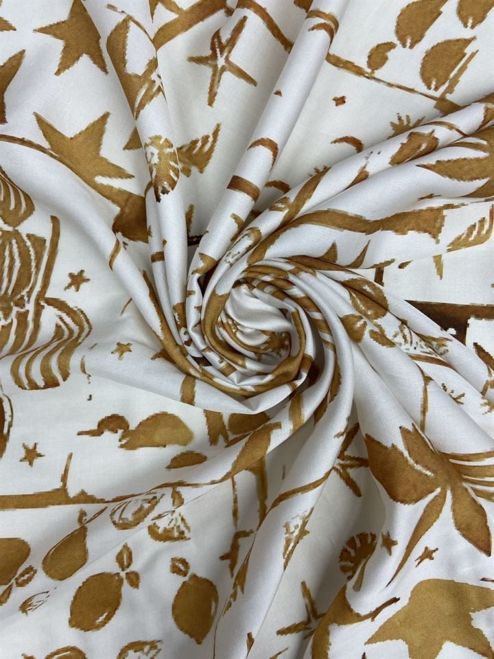 Sicilia Saten Desenli 1 Metre Kumaş(col-23-2149)